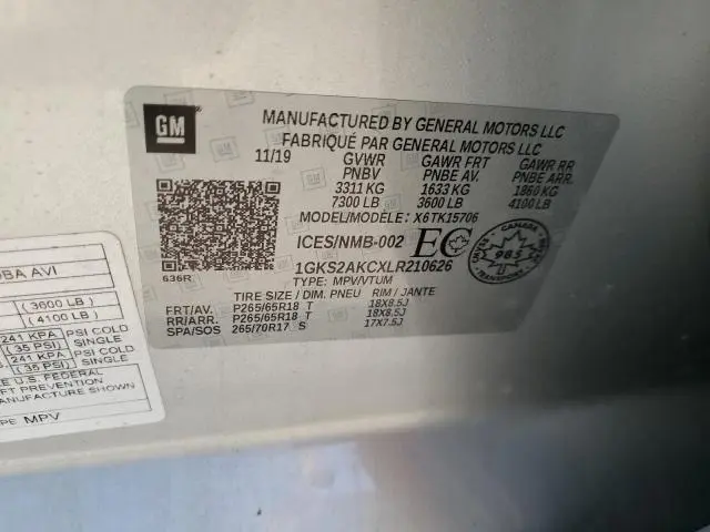 2020 GMC YUKON SLE  