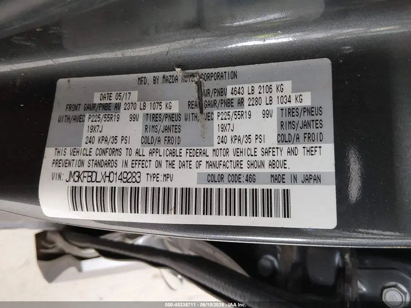 2017 MAZDA CX-5 GRAND TOURING