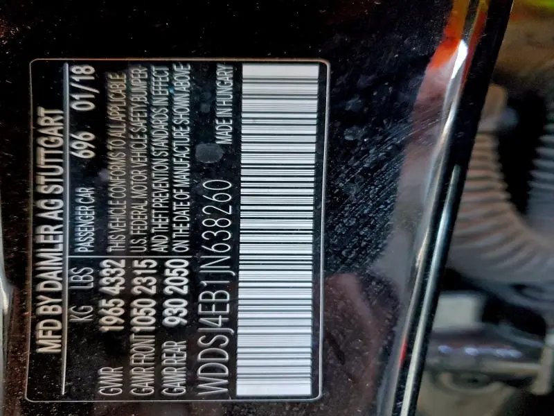 2018 MERCEDES-BENZ CLA 250  