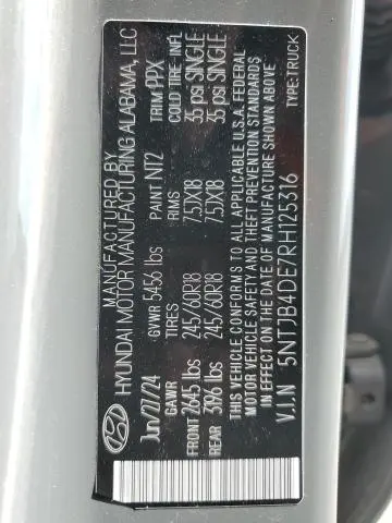 2024 HYUNDAI SANTA CRUZ SEL  