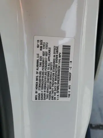 2014 HONDA ODYSSEY EXL  