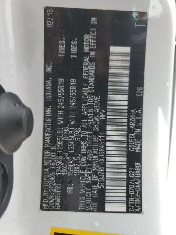 2018 TOYOTA HIGHLANDER SE  