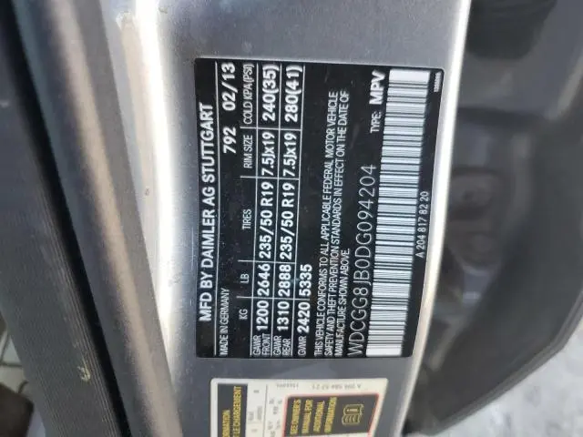 2013 MERCEDES-BENZ GLK 350 4MATIC  