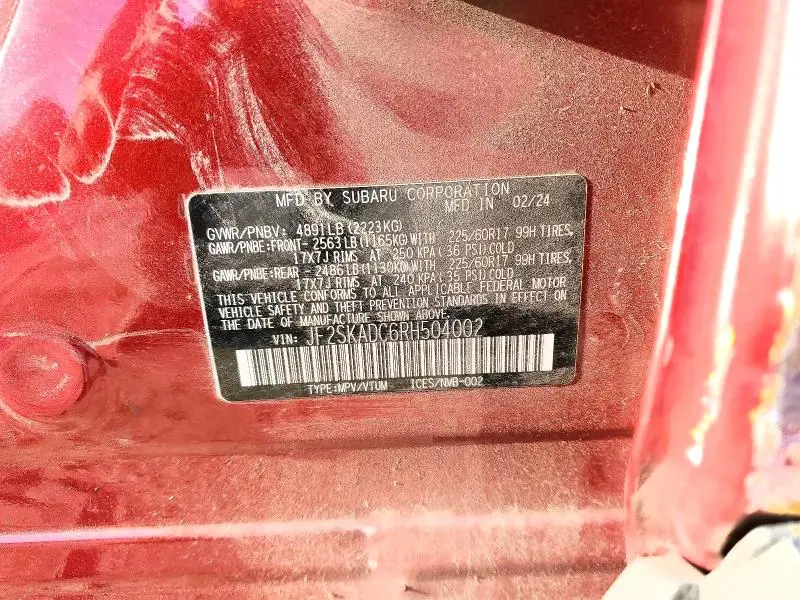 2024 SUBARU FORESTER PREMIUM  