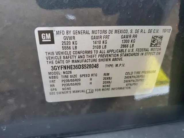 2013 CADILLAC SRX PERFORMANCE COLLECTION  