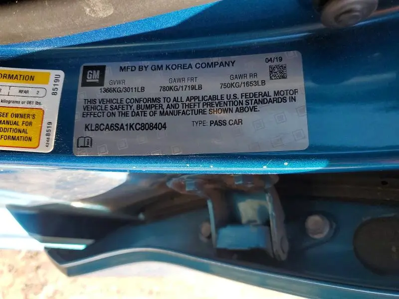 2019 CHEVROLET SPARK LS  