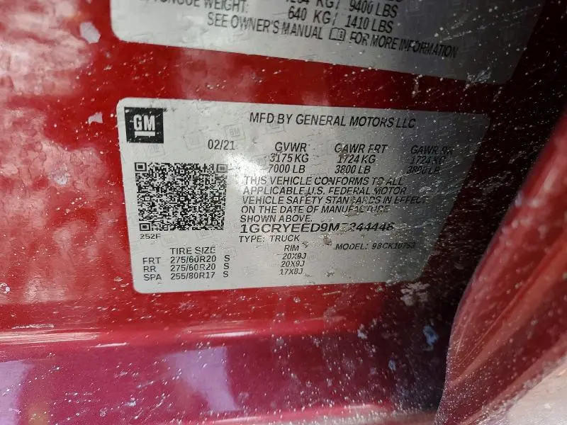 2021 CHEVROLET SILVERADO K1500 RST  