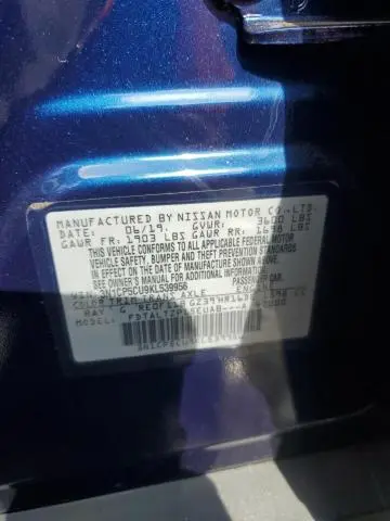 2019 NISSAN KICKS S  