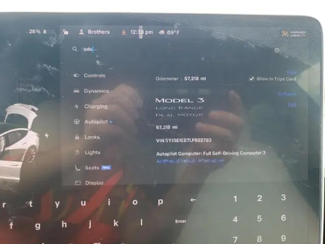 2020 TESLA MODEL 3 