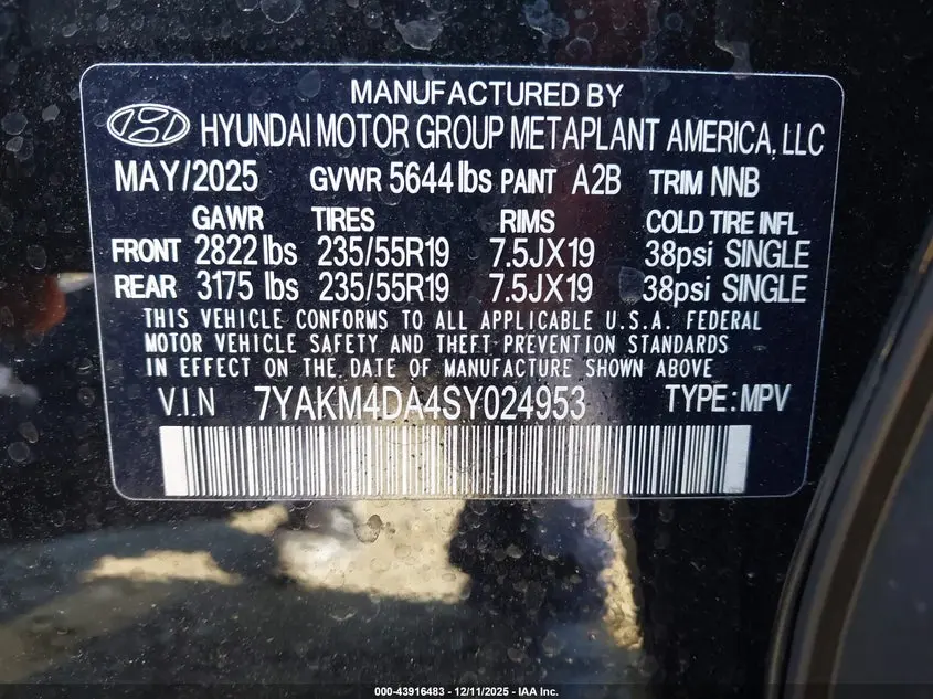 2025 HYUNDAI IONIQ 5 SE