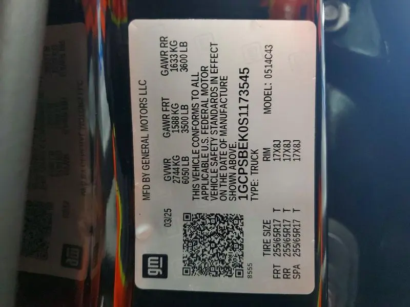 2025 CHEVROLET COLORADO   