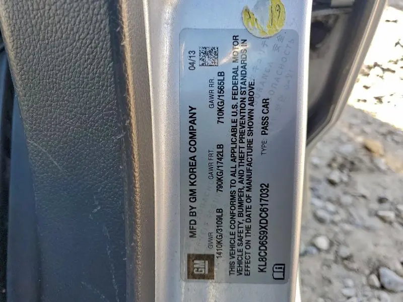 2013 CHEVROLET SPARK 1LT  