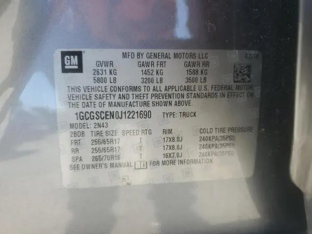 2018 CHEVROLET COLORADO LT  