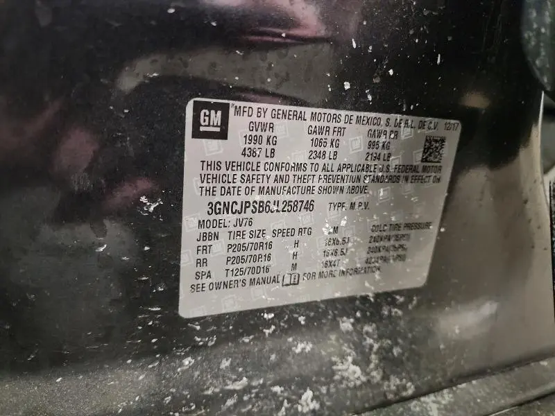 2018 CHEVROLET TRAX 1LT  