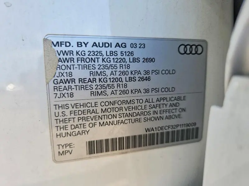 2023 AUDI Q3 PREMIUM S LINE 45  