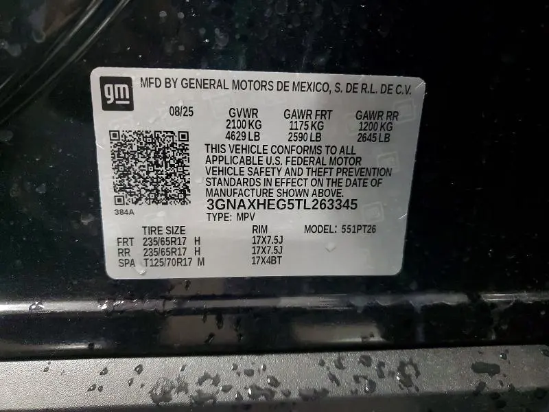2026 CHEVROLET EQUINOX LT  