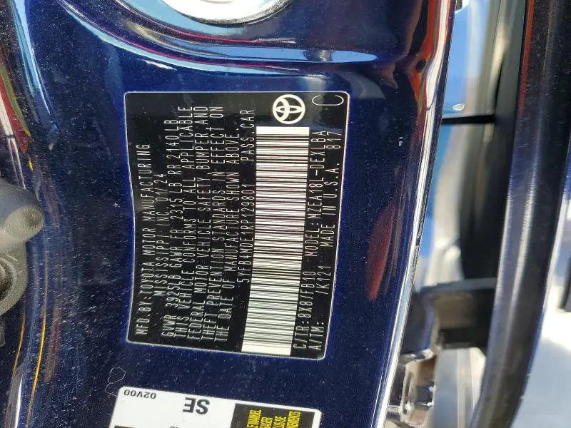 2024 TOYOTA COROLLA LE  