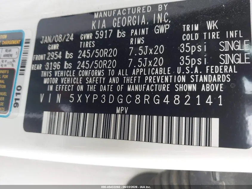 2024 KIA TELLURIDE EX