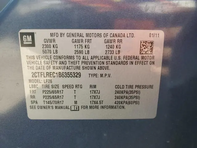 2011 GMC TERRAIN SLE  