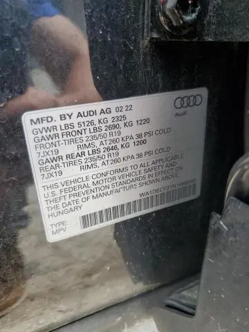 2022 AUDI Q3 PREMIUM S LINE 45  