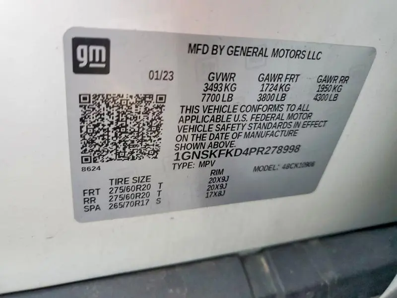 2023 CHEVROLET SUBURBAN K1500 PREMIER  