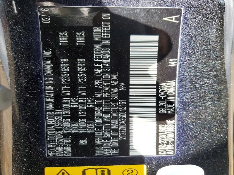 2016 LEXUS RX 350 BASE  