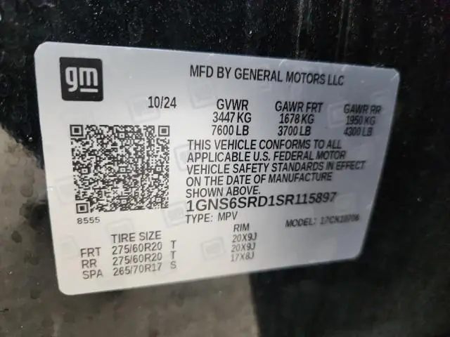 2025 CHEVROLET TAHOE K1500 PREMIER  