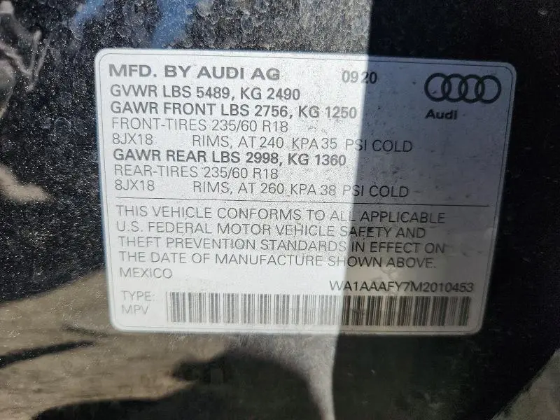 2021 AUDI Q5 PREMIUM  