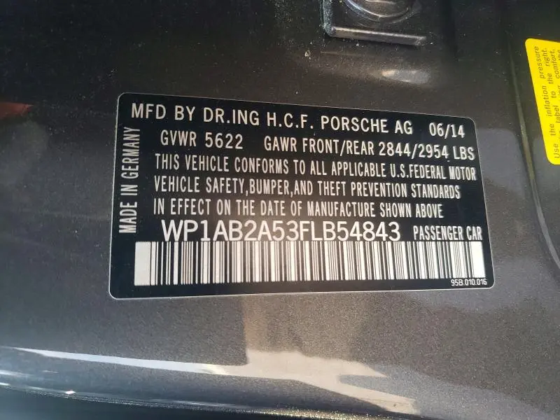2015 PORSCHE MACAN S  