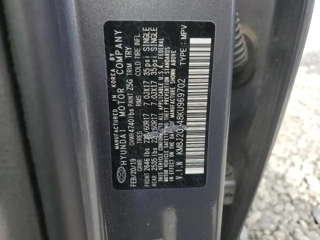 2019 HYUNDAI TUCSON SE  