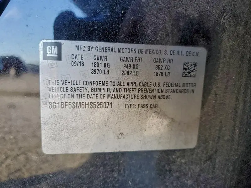 2017 CHEVROLET CRUZE PREMIER  