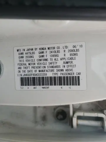 2010 ACURA TSX   