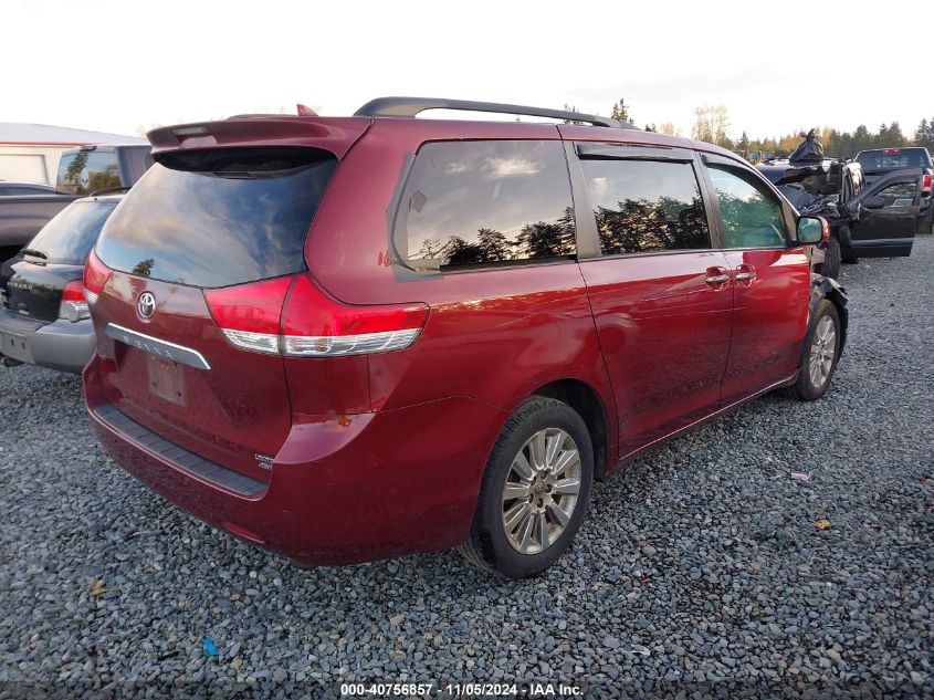 2011 TOYOTA SIENNA XLE/LIMITED