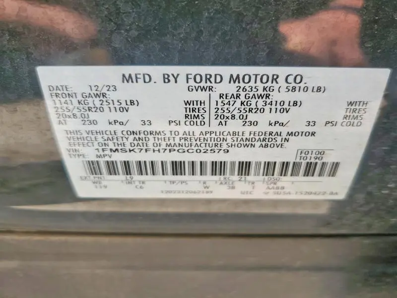 2023 FORD EXPLORER LIMITED  