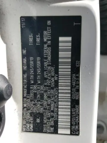 2018 TOYOTA HIGHLANDER LIMITED  