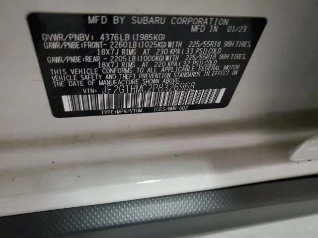 2023 SUBARU CROSSTREK LIMITED  