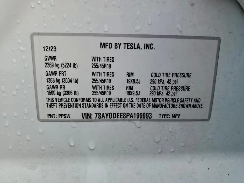 2023 TESLA MODEL Y   