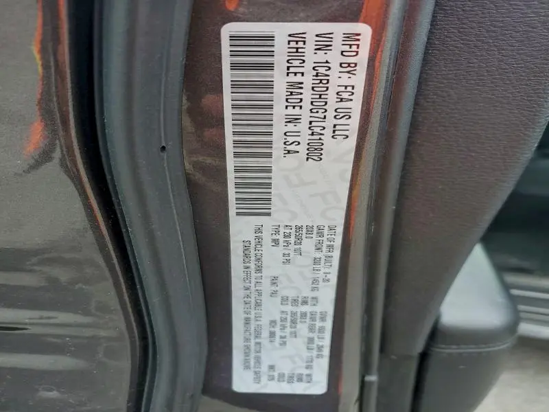 2020 DODGE DURANGO GT  