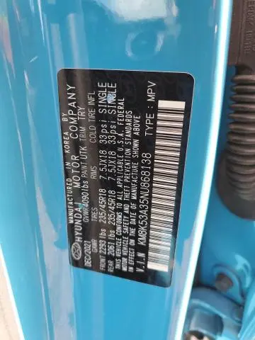 2022 HYUNDAI KONA LIMITED  