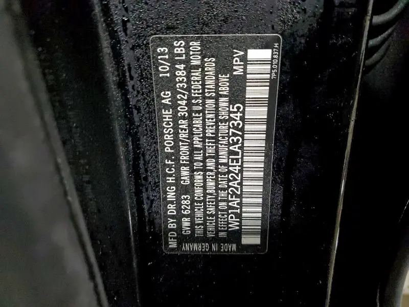 2014 PORSCHE CAYENNE   