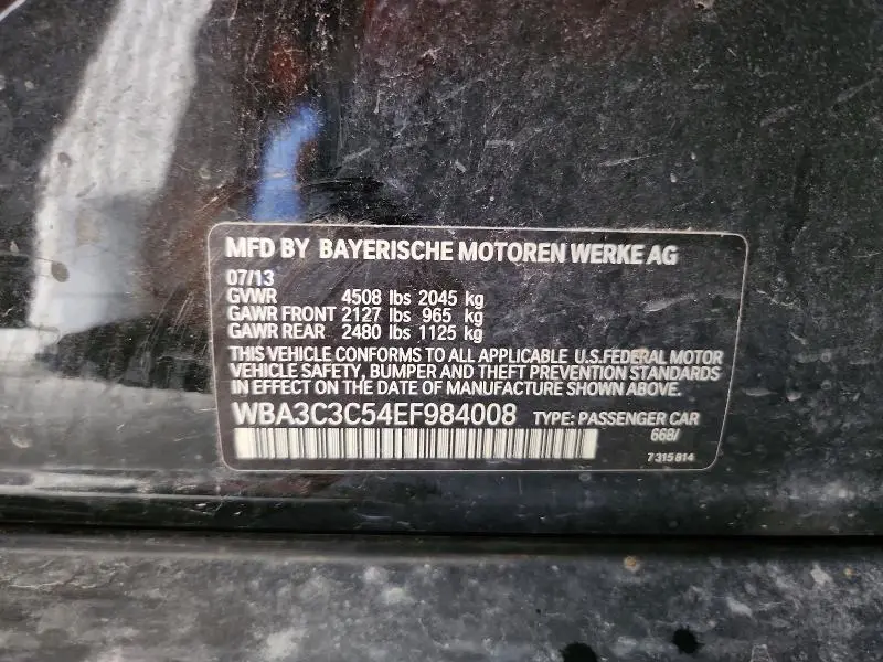 2014 BMW 320 I XDRIVE  