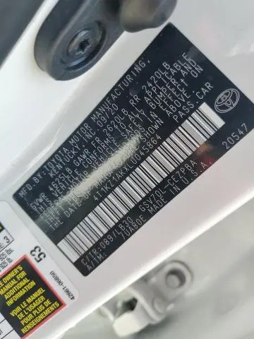 2020 TOYOTA CAMRY TRD  