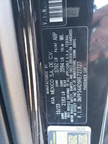 2024 KIA FORTE GT LINE  