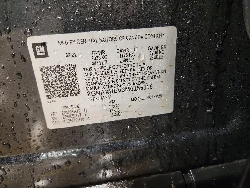 2021 CHEVROLET EQUINOX LS  