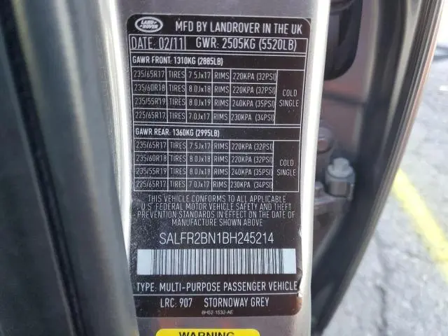 2011 LAND ROVER LR2 HSE