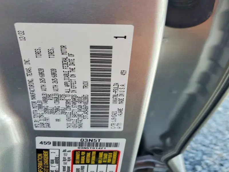 2023 TOYOTA TUNDRA CREWMAX LIMITED  
