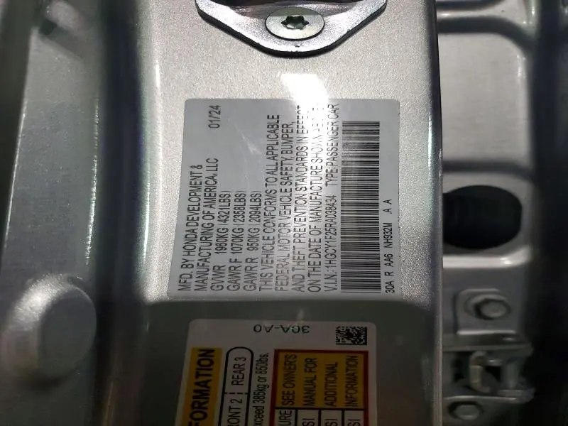 2024 HONDA ACCORD LX  