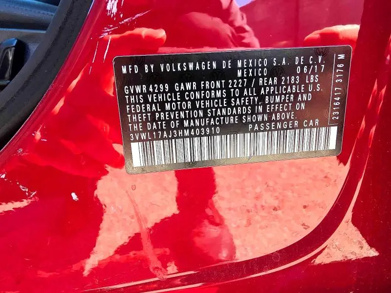 2017 VOLKSWAGEN JETTA SEL  