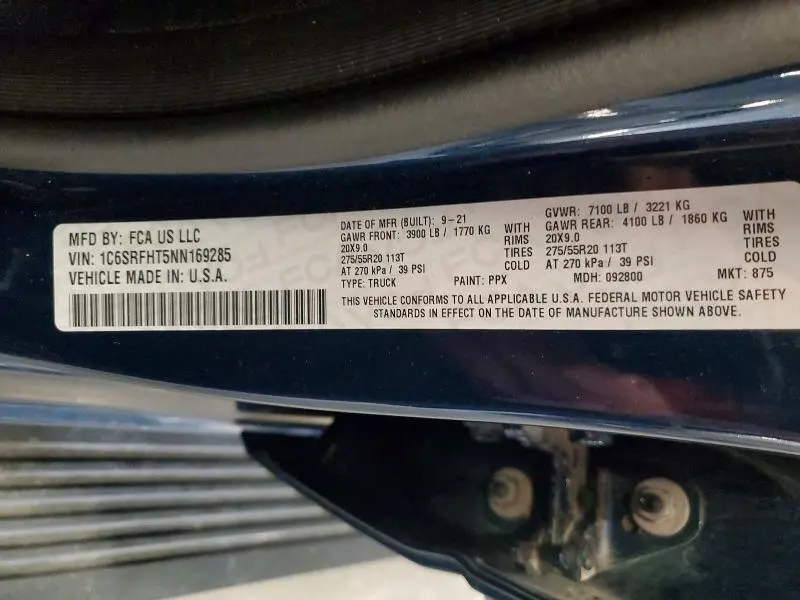 2022 RAM 1500 LIMITED  