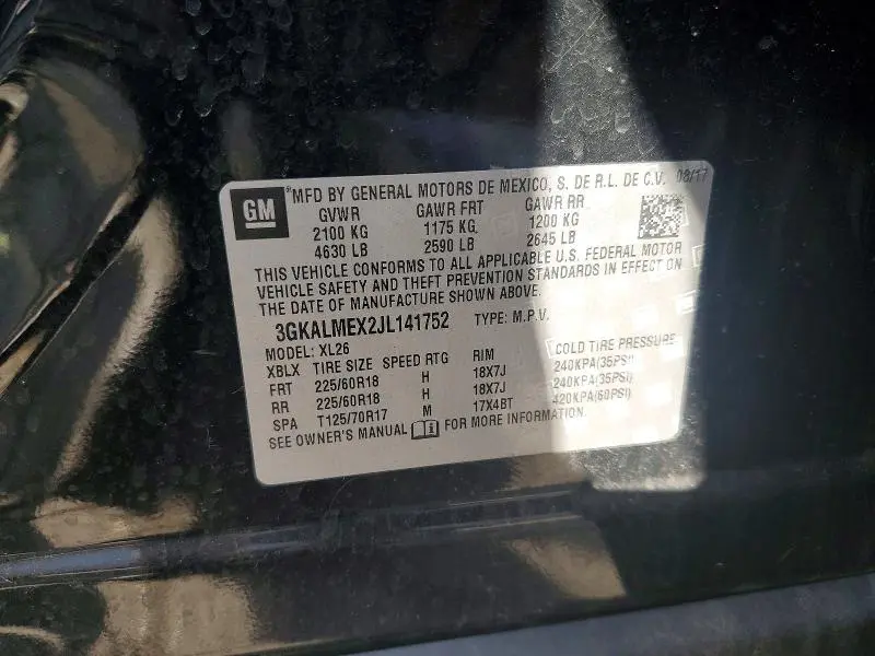 2018 GMC TERRAIN SLE  